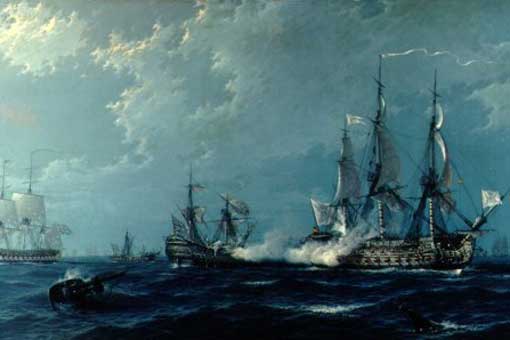 Combate del nav&iacute;o Princesa y otros tres ingleses