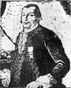 Retrato de Bernardo de G&aacute;lvez. 