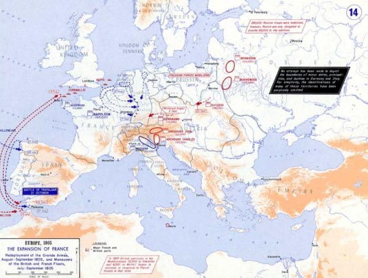 Europa en 1805. Situaci&oacute;n Estrat&eacute;gica.