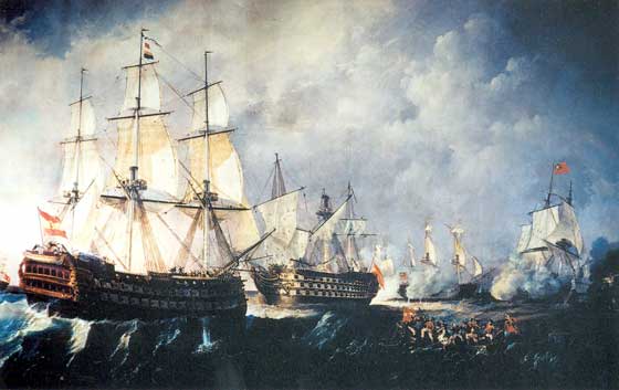 El nav&iacute;o Pelayo al rescate del Trinidad