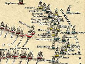 Plano antiguo de la batalla