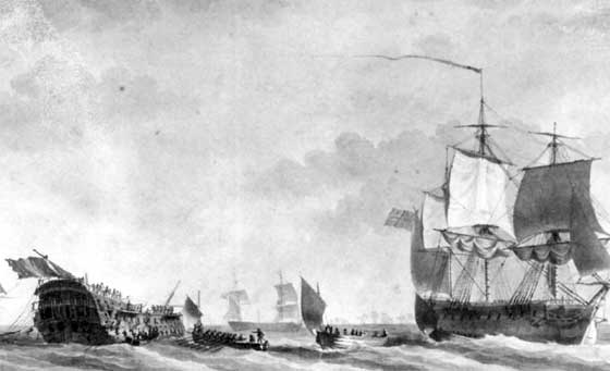 Rescate de la tripulaci&oacute;n del Redoutable