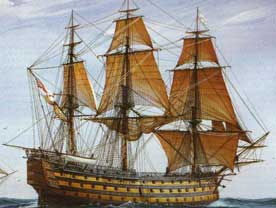 Navio Victory navegando