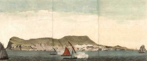 Cañoneras españolas durante el asedio de Gibraltar 1779-1782