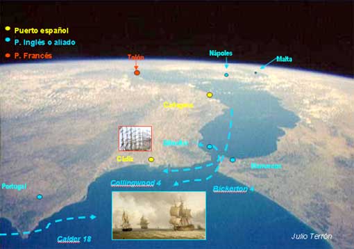 Vista de satelite de la zona