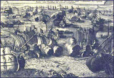 Batalla de Tchesme.