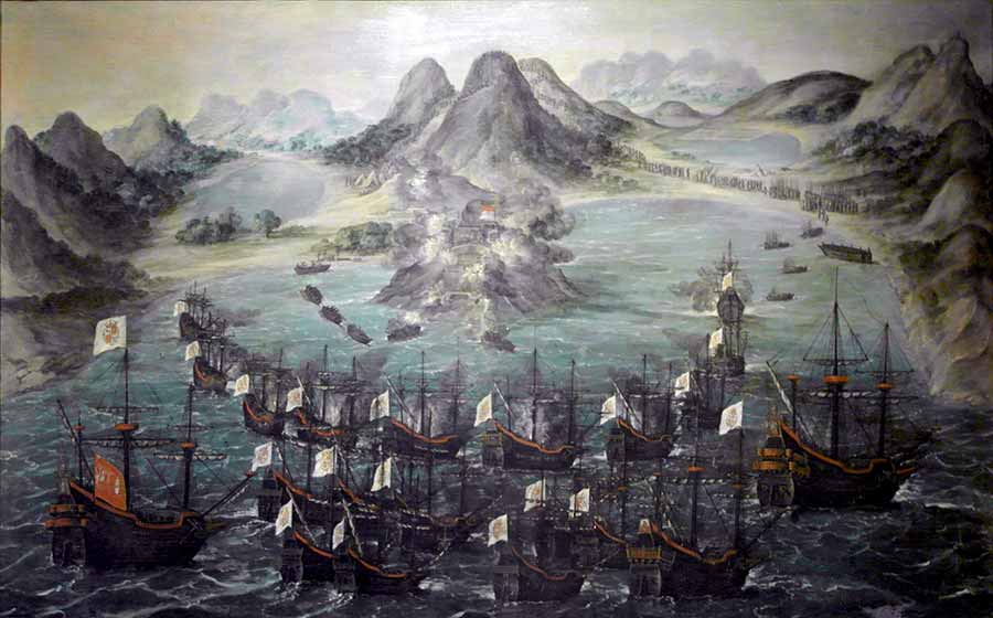 Expulsión de los holandeses de la isla de San Martín, (Islas de Barlovento, 1 de julio de 1633)