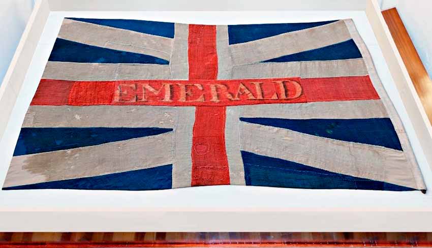Bandera británica capturada por los españoles en Tenerife
