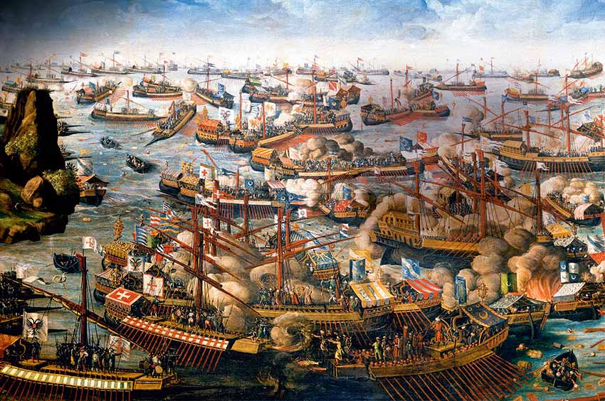 Táctica naval en el siglo XVI. Batallas navales principales