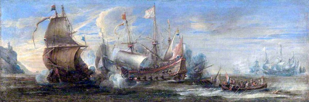 Combate entre buques españoles y neerlandeses
