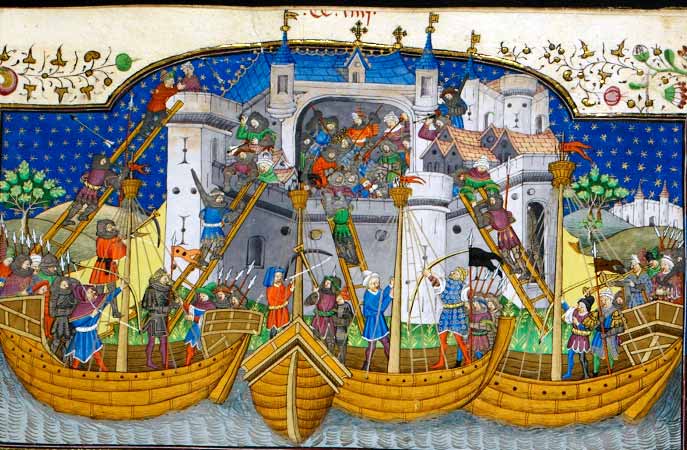 Combate naval medieval