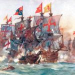 Combate de Isla Flores: pérdida del galeón Revenge Batalla naval de Isla Flores, Azores. 9-10 de septiembre de 1591