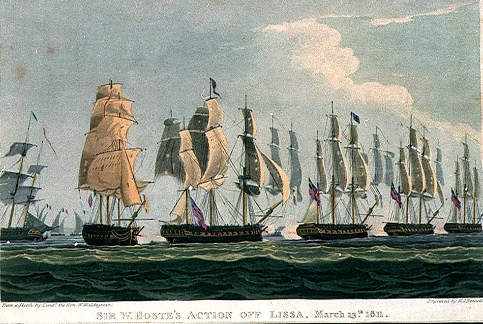 La primera batalla naval de Lissa (1811)