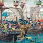 Batalla naval de la época medieval