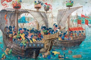 Batalla naval de la época medieval
