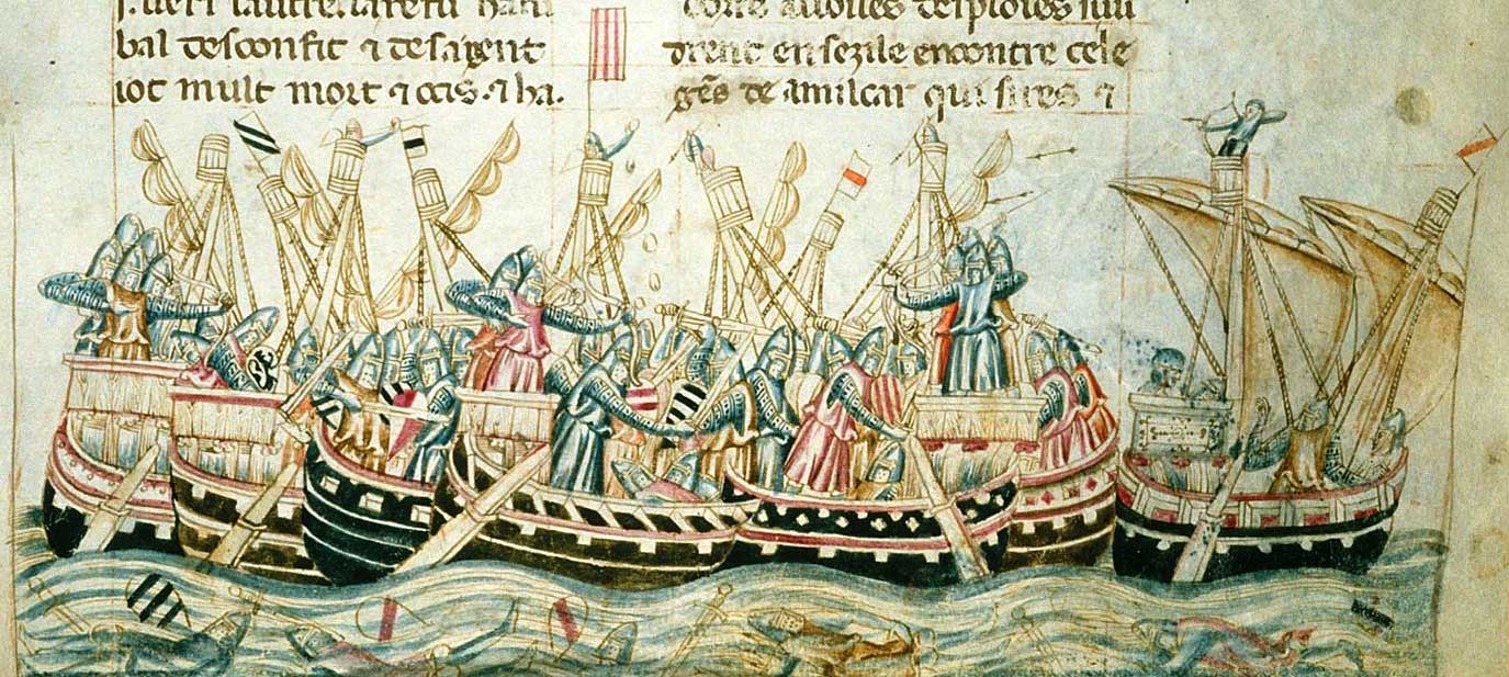 batalla naval medieval
