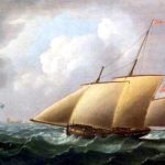 Un obstinado lugre corsario español Buque lugre británico