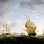 Acciones de corsarios españoles en la Guerra de la Oreja de Jenkins Buques ingleses Navegando por el Canal de La Mancha.