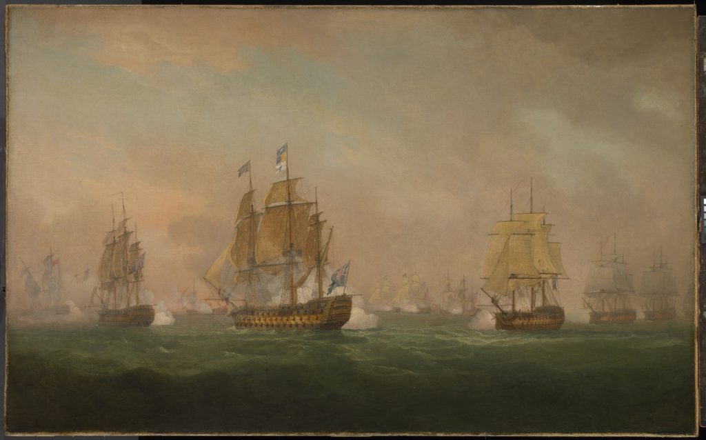 Acción del almirante Sir Robert Calder frente al cabo Finisterre, 22 de julio de 1805.