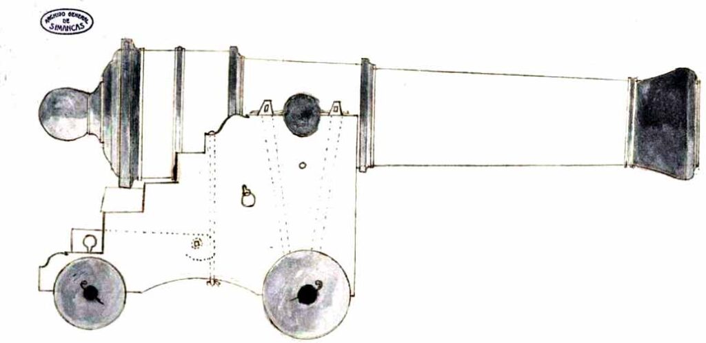 Cañón de marina. 1762