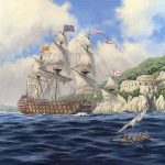 Pintura de la Capitana Real del Mar Océano