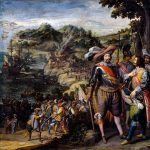 Recuperación de la isla de San Cristóbal. Por Félix Castello. Museo del Prado de Madrid.