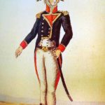 Comandante de un buque de guerra español de principios del XIX