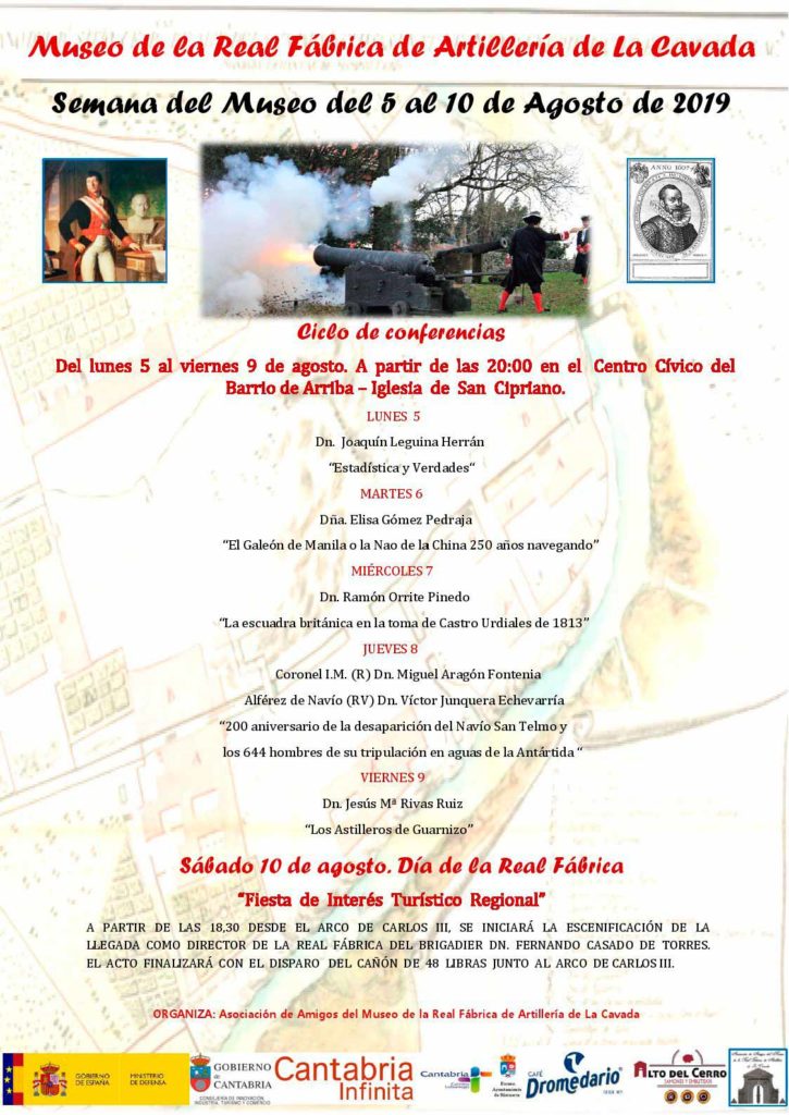 Ciclo de conferencias anual organizado por la Asociación Amigos del Museo de las Reales Fábricas de Artillería de Lierganes y La Cavada.