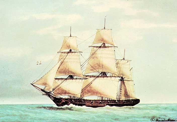 La corbeta Orue contra los corsarios ingleses
