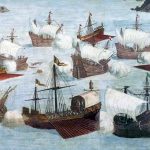 Apresamiento de ocho corsarios ingleses por cinco galeras españolas de Álvaro de Bázan en 1563