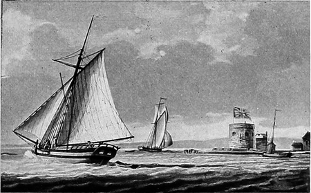 Solo ante el peligro (la lancha corsaria Santa Victoria) Cutter inglés