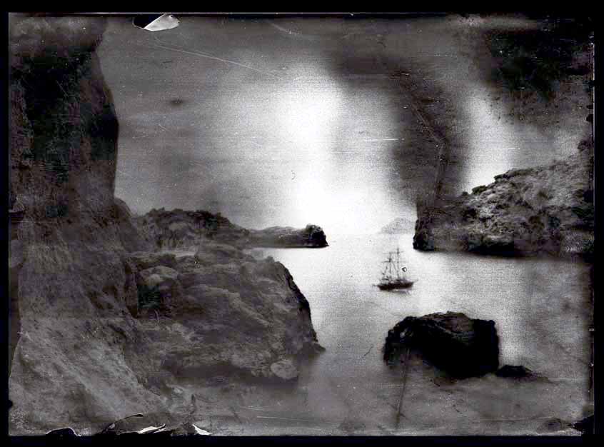 Cruz del Sur fondeando en la bahía. San Borondón. 14 de Enero de 1865.