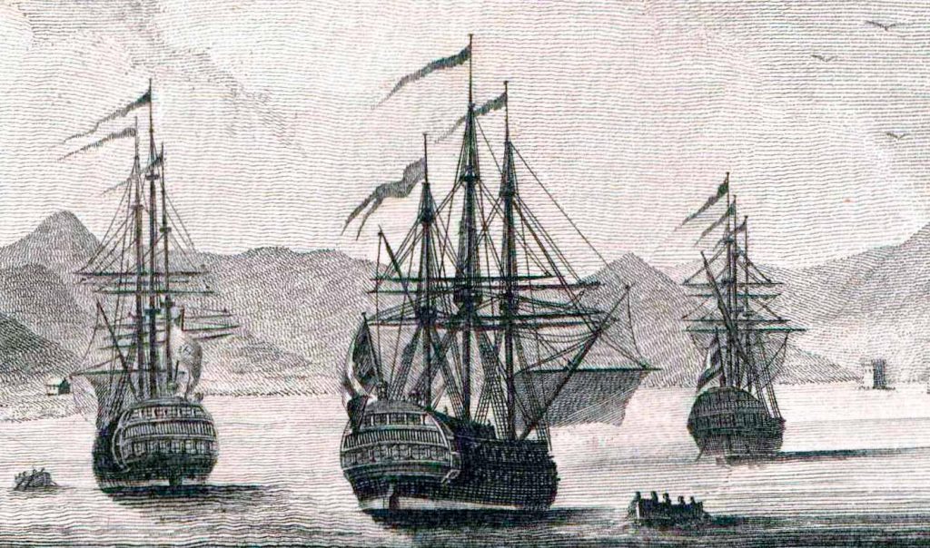 Escuadra española de Gabriel de Aristizábal, de camino a Constantinopla en 1784