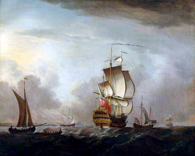 Escuadra británica de principios del siglo XVIII