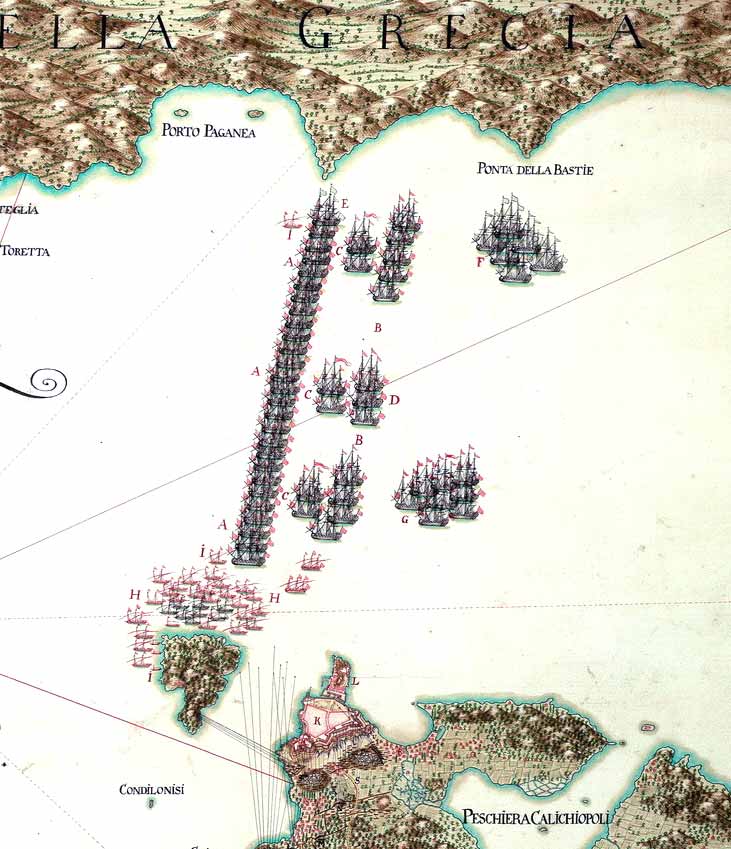 Escuadra cristiana que levantó el asedio de Corfú en 1716