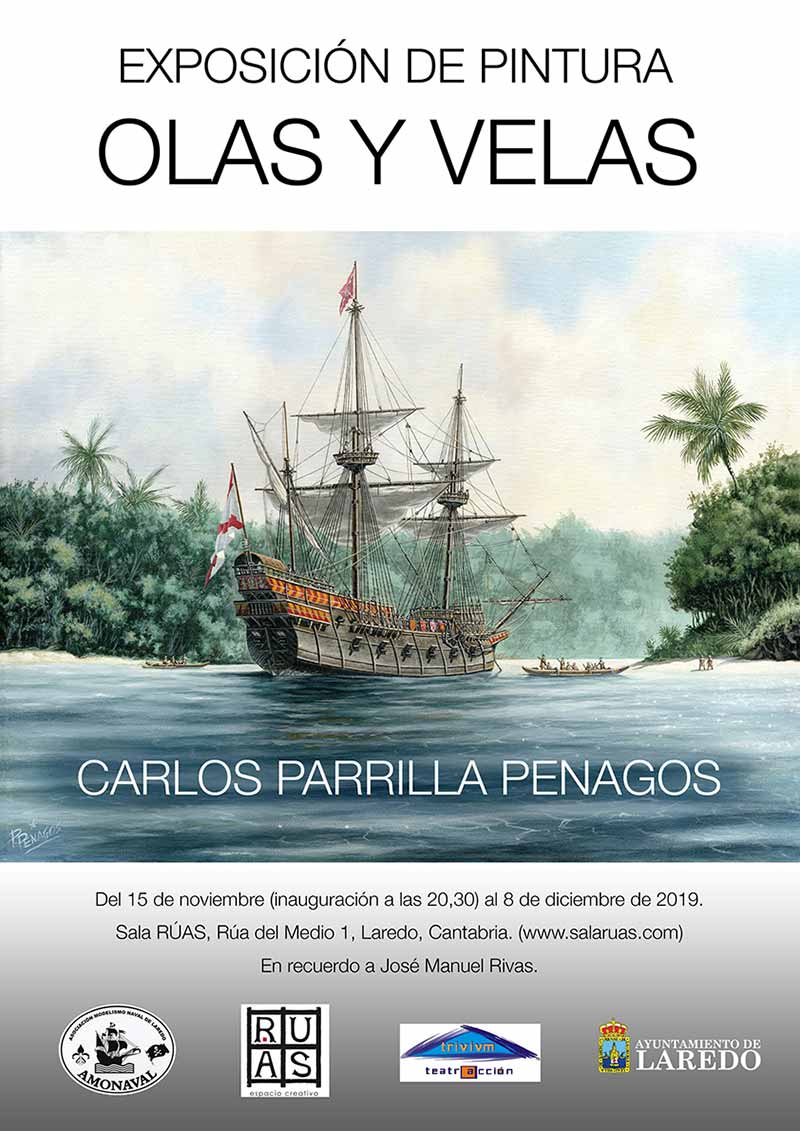 Exposición de pintura de Carlos Parrilla "Olas y Velas"