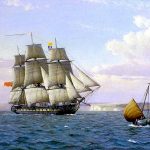 Fragata británica de 38 cañones en 1799