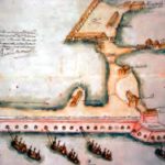 Acuarela del fuerte de San juan de Ulúa en Veracruz