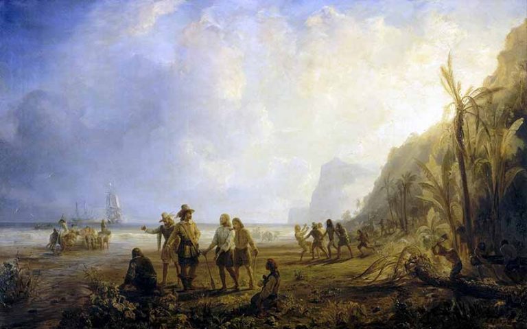 Recuperación de isla San Cristóbal y la de las Nieves en las Antillas ...