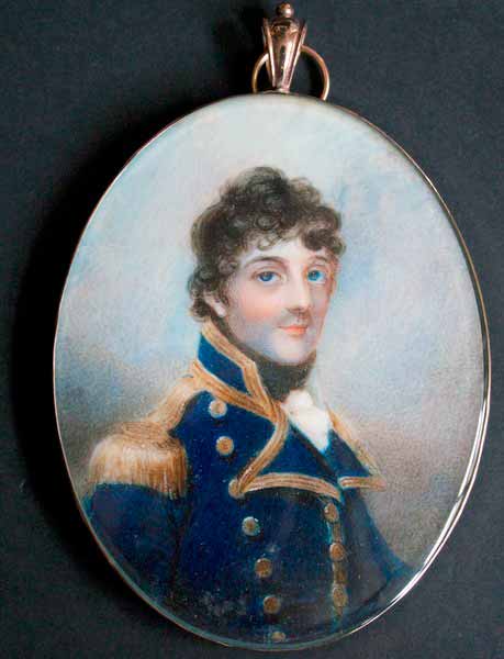 Retrato de George Stewart, octavo conde de Galloway, con el uniforme naval de "post-captain". 