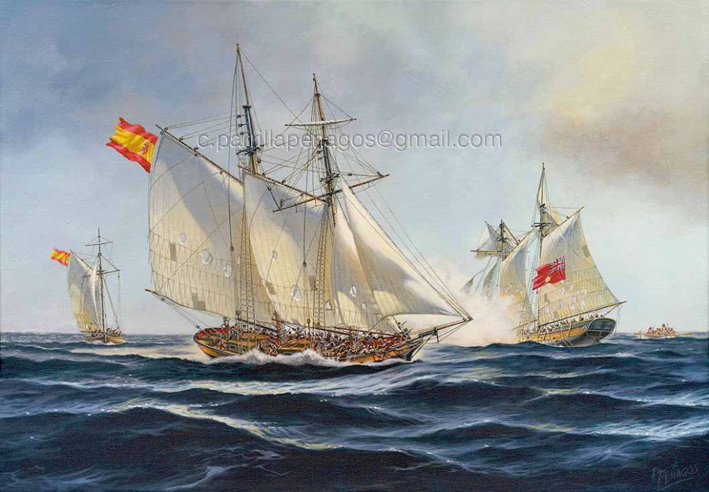 Pintura de la Goleta "Elizabeth"