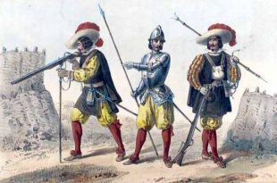 Infantería española hacia 1630
