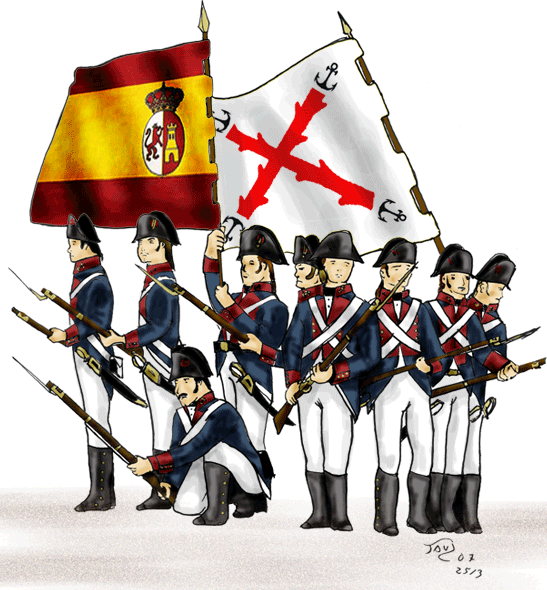 Infantería de marina española de finales del siglo XVIII