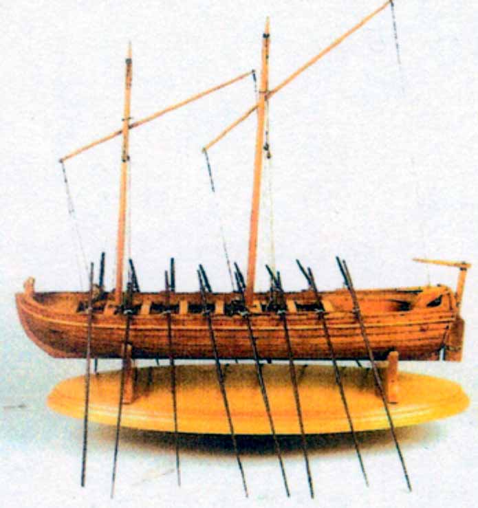Modelo de lancha de navío.