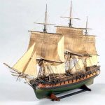 Modelo de la fragata francesa Muiron