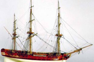 Modelo de la fragata Nuestra Señora del Pilar, del Museo Naval de Madrid. Por los colores, ausencia de forro y detalles en su arboladura, este modelo representa a la fragata en sus inicios.