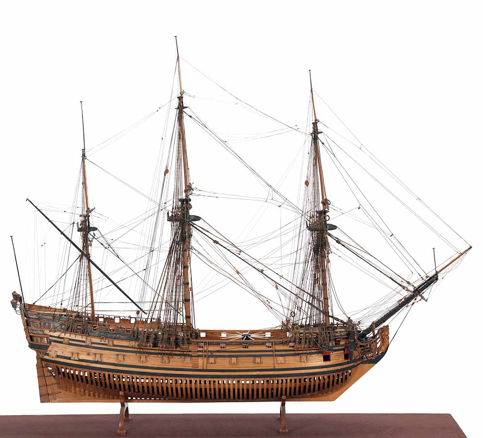Modelo de arsenal de un navío británico de 70 cañones