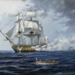 Navío África. Pintura de Carlos Parrilla