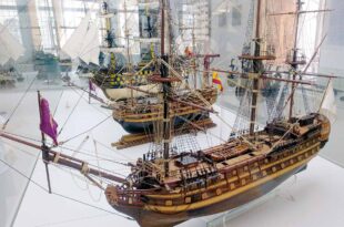 Navío Septentrión. Modelo del Museo Naval de Cartagena.