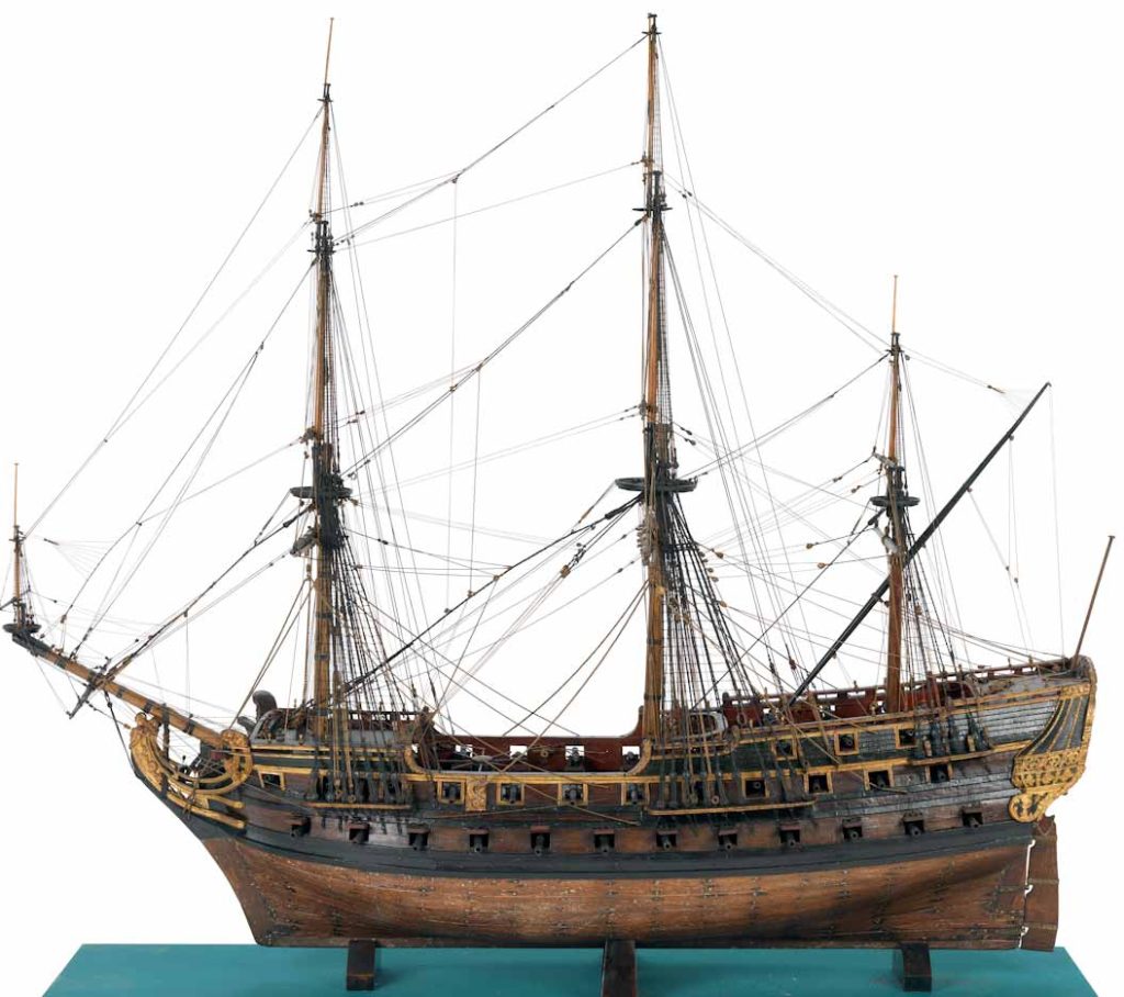Modelo de un buque holandés de 1723 (East indiaman)